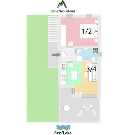 Chiaro Anatre Balkon-ferienwohnung Apartment